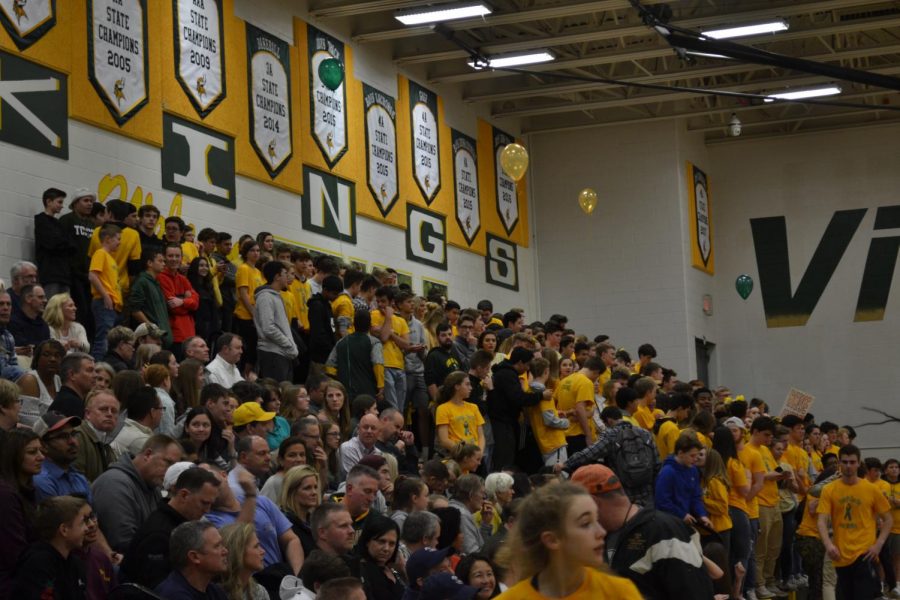 The jungle eagerly watches over the Valley Vs Woodgrove game.