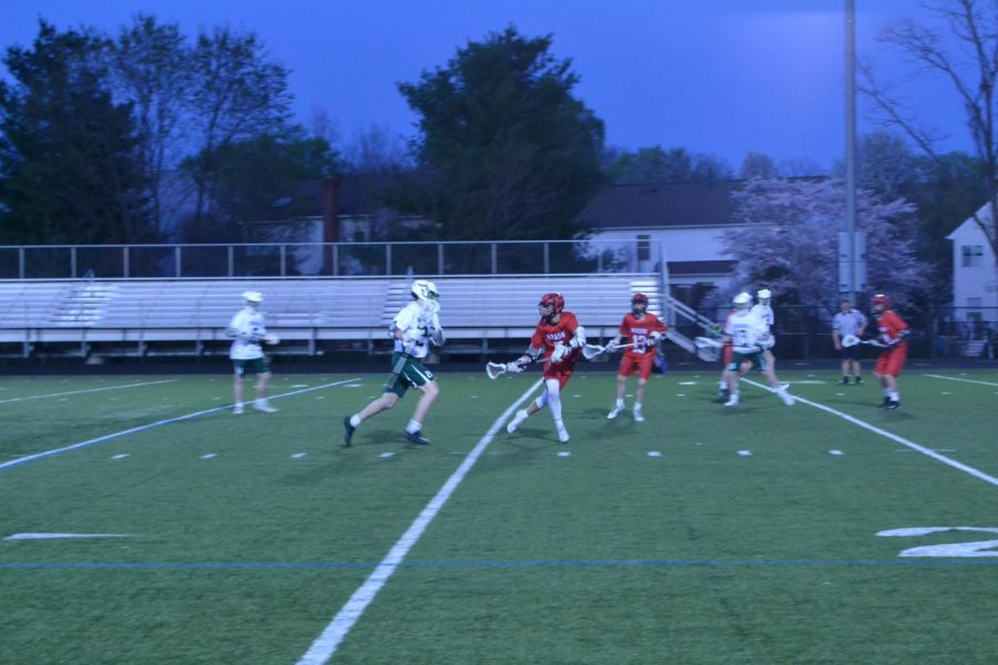 Loudoun Valley Boy Varsity Lacrosse on Tuesday, April 8
People in photo: Dylan Furr #26