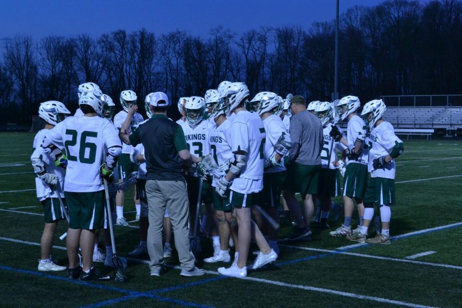 Loudoun Valley Boy Varsity Lacrosse on Tuesday, April 8 
People in photo: the whole team