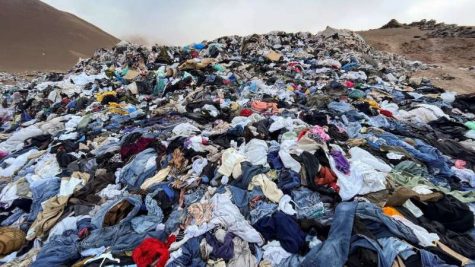 At Chiles Atacama Desert, piles of used clothes are discarded.