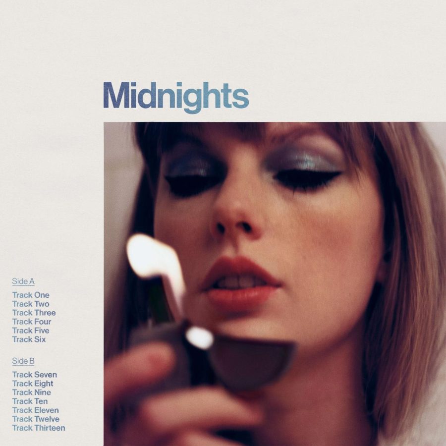 Taylor Swift’s “Midnights” album cover.