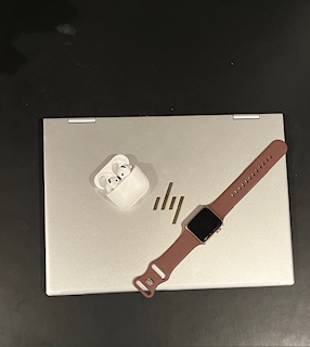 Apple Watch, HP laptop, and Apple AirPods, all of which are banned under "Bell to Bell" law.